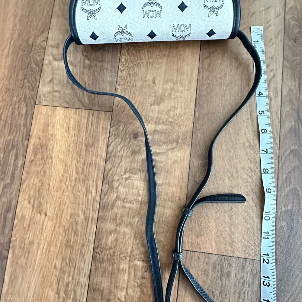 MCM Black and White Crossbody Bag - Picture 5 of 7